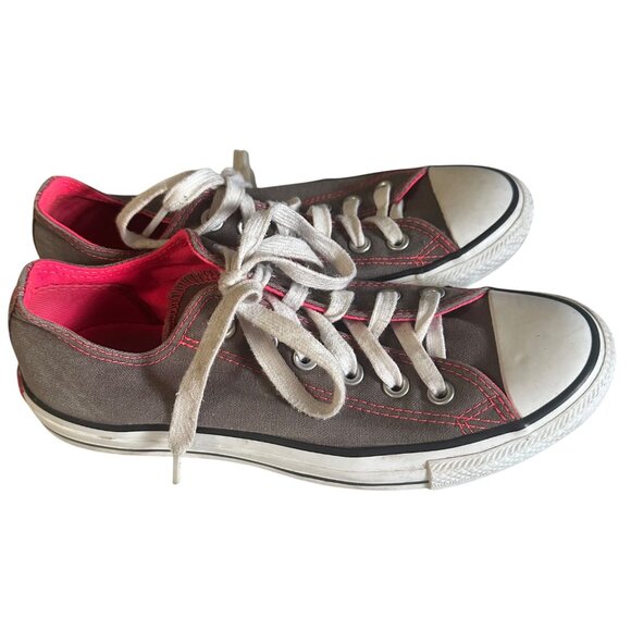 Converse All Star gray an pink in color sneakers size 8 - Picture 5 of 5